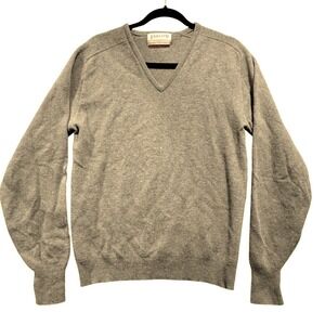 Vintage 60's Jantzen LambsWool Green Pullover Sweater‎ M Tall Preppy Grunge